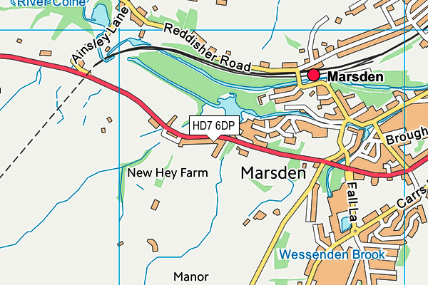 HD7 6DP map - OS VectorMap District (Ordnance Survey) HD7 6DP map - OS VectorMap District (Ordnance Survey)