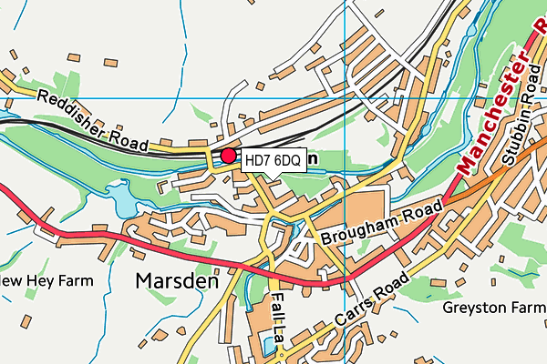 HD7 6DQ map - OS VectorMap District (Ordnance Survey) HD7 6DQ map - OS VectorMap District (Ordnance Survey)