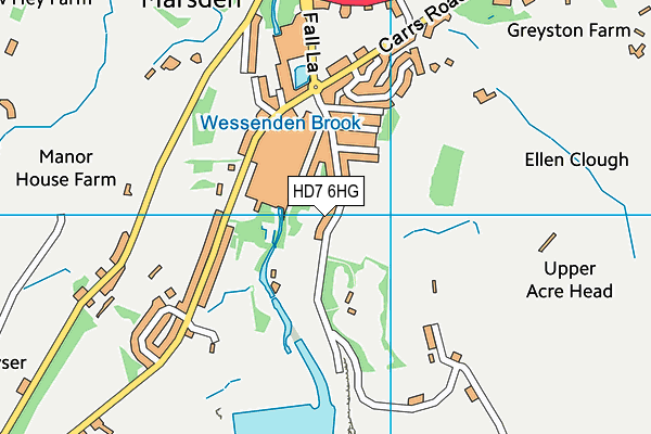 HD7 6HG map - OS VectorMap District (Ordnance Survey) HD7 6HG map - OS VectorMap District (Ordnance Survey)