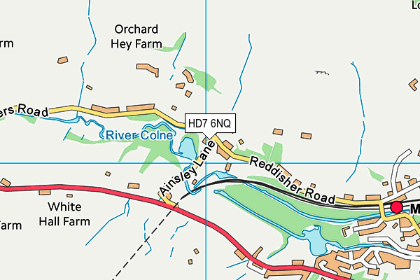 HD7 6NQ map - OS VectorMap District (Ordnance Survey) HD7 6NQ map - OS VectorMap District (Ordnance Survey)