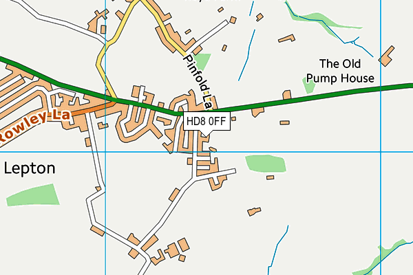 HD8 0FF map - OS VectorMap District (Ordnance Survey) HD8 0FF map - OS VectorMap District (Ordnance Survey)