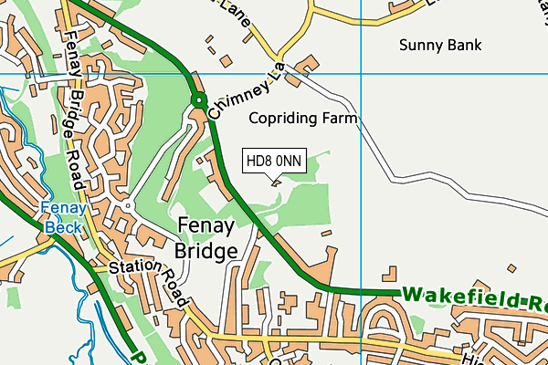 HD8 0NN map - OS VectorMap District (Ordnance Survey) HD8 0NN map - OS VectorMap District (Ordnance Survey)