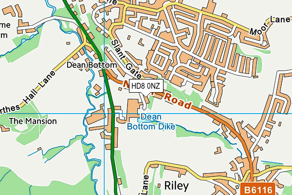 HD8 0NZ map - OS VectorMap District (Ordnance Survey) HD8 0NZ map - OS VectorMap District (Ordnance Survey)