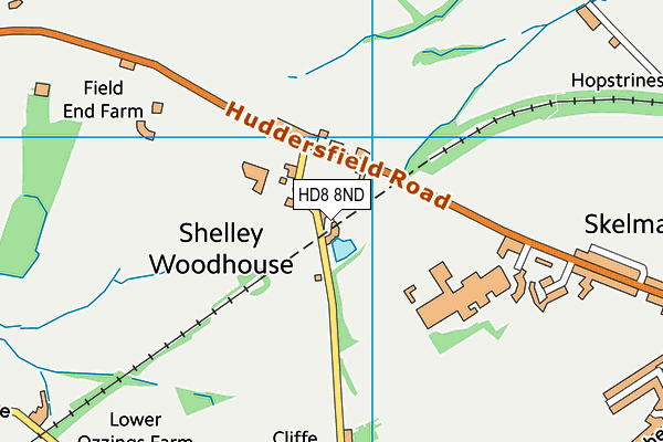 HD8 8ND map - OS VectorMap District (Ordnance Survey) HD8 8ND map - OS VectorMap District (Ordnance Survey)