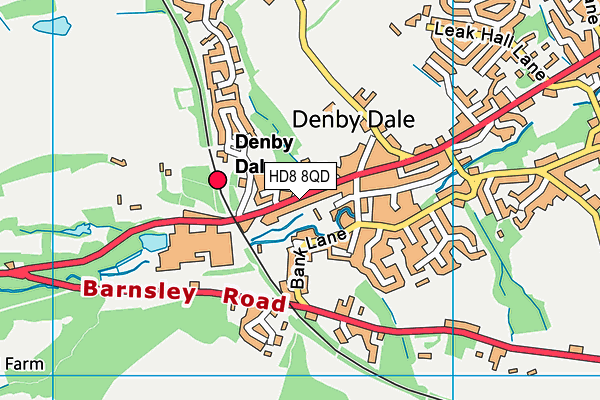 HD8 8QD map - OS VectorMap District (Ordnance Survey) HD8 8QD map - OS VectorMap District (Ordnance Survey)