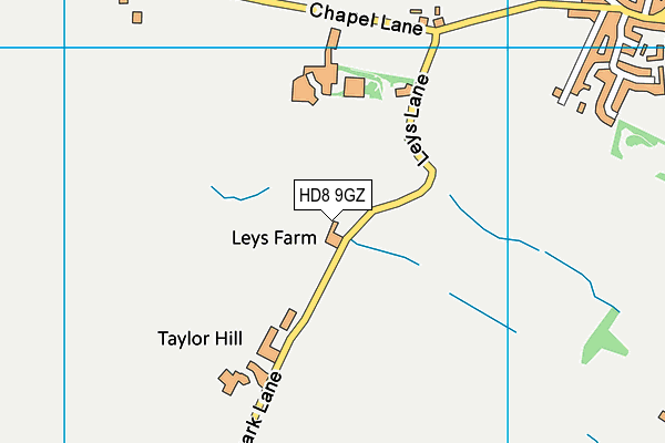 HD8 9GZ map - OS VectorMap District (Ordnance Survey) HD8 9GZ map - OS VectorMap District (Ordnance Survey)
