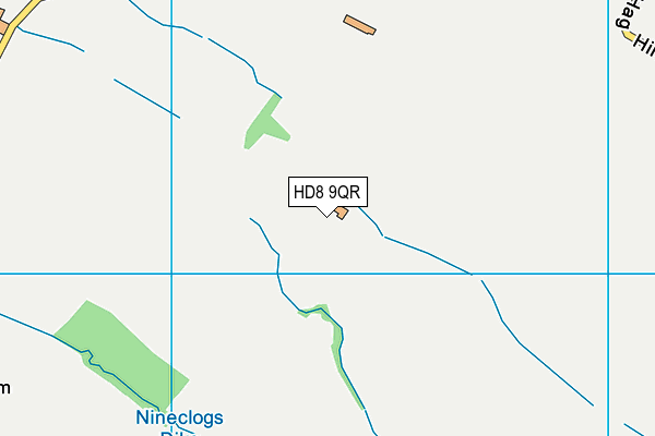 HD8 9QR map - OS VectorMap District (Ordnance Survey) HD8 9QR map - OS VectorMap District (Ordnance Survey)
