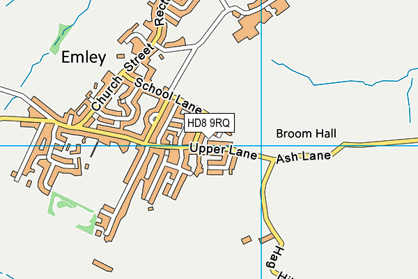 HD8 9RQ map - OS VectorMap District (Ordnance Survey) HD8 9RQ map - OS VectorMap District (Ordnance Survey)