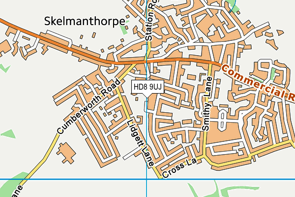 HD8 9UJ map - OS VectorMap District (Ordnance Survey) HD8 9UJ map - OS VectorMap District (Ordnance Survey)