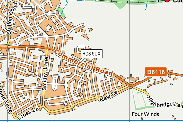 HD8 9UX map - OS VectorMap District (Ordnance Survey) HD8 9UX map - OS VectorMap District (Ordnance Survey)
