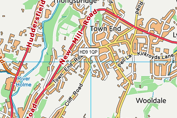 HD9 1QP map - OS VectorMap District (Ordnance Survey) HD9 1QP map - OS VectorMap District (Ordnance Survey)