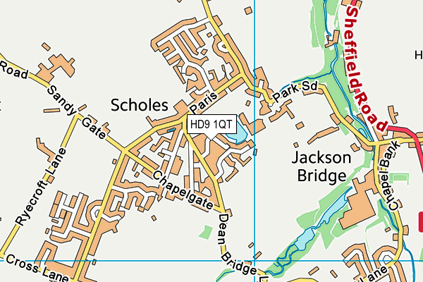 HD9 1QT map - OS VectorMap District (Ordnance Survey) HD9 1QT map - OS VectorMap District (Ordnance Survey)