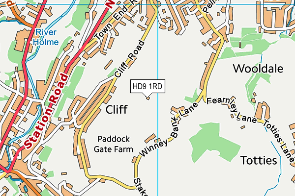 HD9 1RD map - OS VectorMap District (Ordnance Survey) HD9 1RD map - OS VectorMap District (Ordnance Survey)