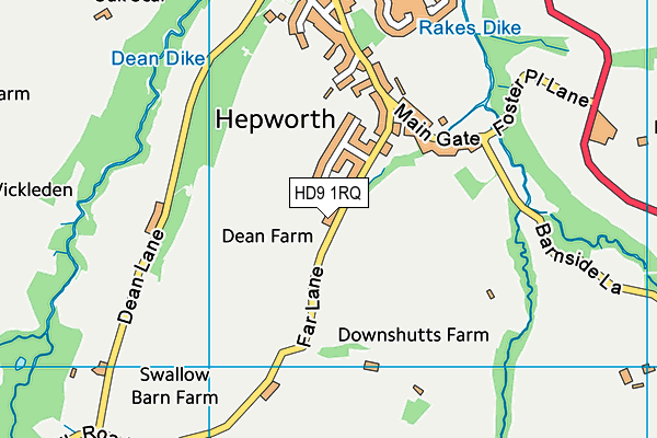 HD9 1RQ map - OS VectorMap District (Ordnance Survey) HD9 1RQ map - OS VectorMap District (Ordnance Survey)