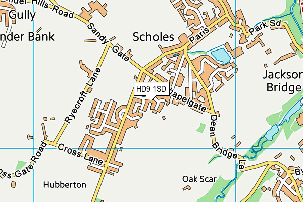 HD9 1SD map - OS VectorMap District (Ordnance Survey) HD9 1SD map - OS VectorMap District (Ordnance Survey)