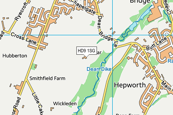 HD9 1SG map - OS VectorMap District (Ordnance Survey) HD9 1SG map - OS VectorMap District (Ordnance Survey)