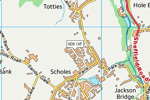 HD9 1XF map - OS VectorMap District (Ordnance Survey) HD9 1XF map - OS VectorMap District (Ordnance Survey)