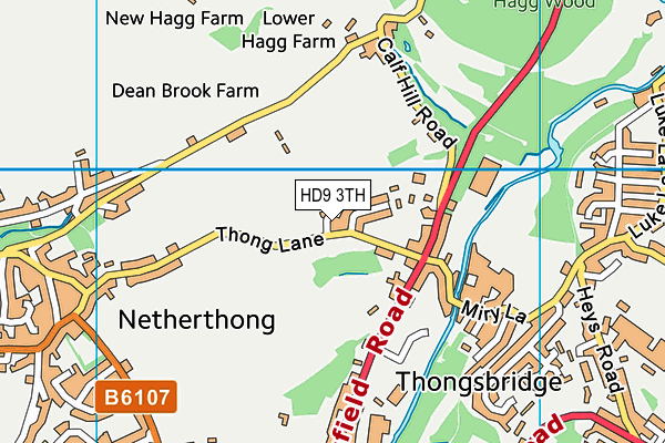 HD9 3TH map - OS VectorMap District (Ordnance Survey) HD9 3TH map - OS VectorMap District (Ordnance Survey)