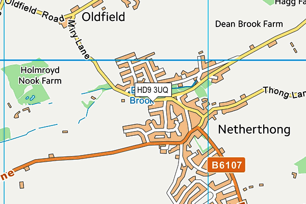 HD9 3UQ map - OS VectorMap District (Ordnance Survey) HD9 3UQ map - OS VectorMap District (Ordnance Survey)