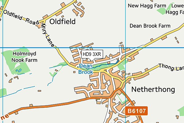 HD9 3XR map - OS VectorMap District (Ordnance Survey) HD9 3XR map - OS VectorMap District (Ordnance Survey)