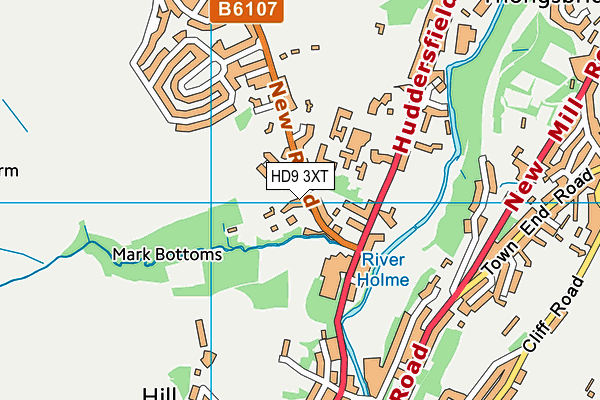 HD9 3XT map - OS VectorMap District (Ordnance Survey) HD9 3XT map - OS VectorMap District (Ordnance Survey)