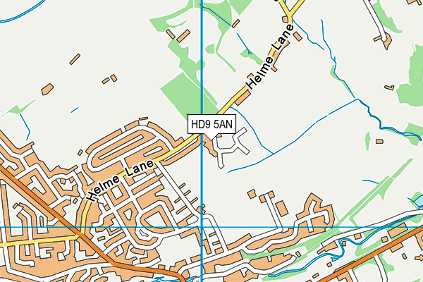 HD9 5AN map - OS VectorMap District (Ordnance Survey) HD9 5AN map - OS VectorMap District (Ordnance Survey)