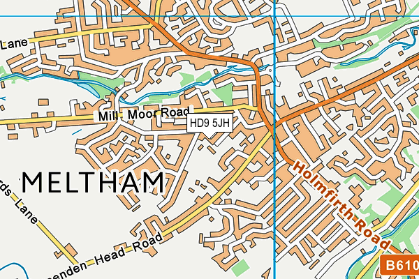 HD9 5JH map - OS VectorMap District (Ordnance Survey) HD9 5JH map - OS VectorMap District (Ordnance Survey)