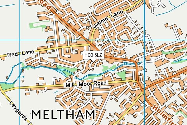 HD9 5LZ map - OS VectorMap District (Ordnance Survey) HD9 5LZ map - OS VectorMap District (Ordnance Survey)