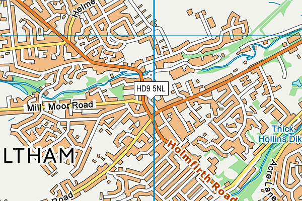HD9 5NL map - OS VectorMap District (Ordnance Survey) HD9 5NL map - OS VectorMap District (Ordnance Survey)