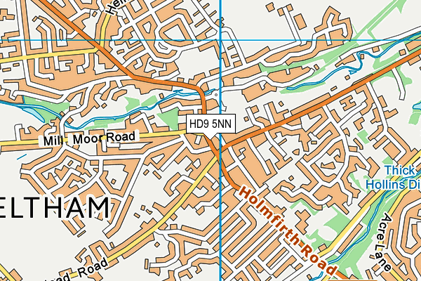 HD9 5NN map - OS VectorMap District (Ordnance Survey) HD9 5NN map - OS VectorMap District (Ordnance Survey)