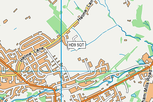 HD9 5QT map - OS VectorMap District (Ordnance Survey) HD9 5QT map - OS VectorMap District (Ordnance Survey)