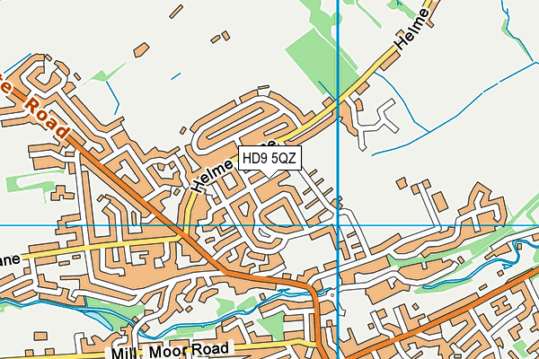 HD9 5QZ map - OS VectorMap District (Ordnance Survey) HD9 5QZ map - OS VectorMap District (Ordnance Survey)