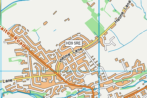 HD9 5RE map - OS VectorMap District (Ordnance Survey) HD9 5RE map - OS VectorMap District (Ordnance Survey)