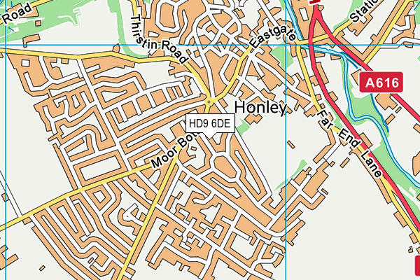 HD9 6DE map - OS VectorMap District (Ordnance Survey) HD9 6DE map - OS VectorMap District (Ordnance Survey)