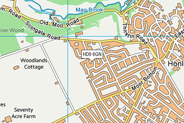 HD9 6GN map - OS VectorMap District (Ordnance Survey) HD9 6GN map - OS VectorMap District (Ordnance Survey)