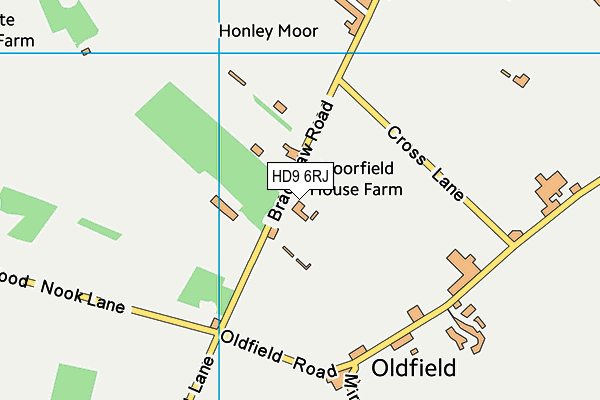 HD9 6RJ map - OS VectorMap District (Ordnance Survey) HD9 6RJ map - OS VectorMap District (Ordnance Survey)