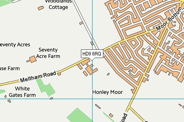 HD9 6RQ map - OS VectorMap District (Ordnance Survey) HD9 6RQ map - OS VectorMap District (Ordnance Survey)