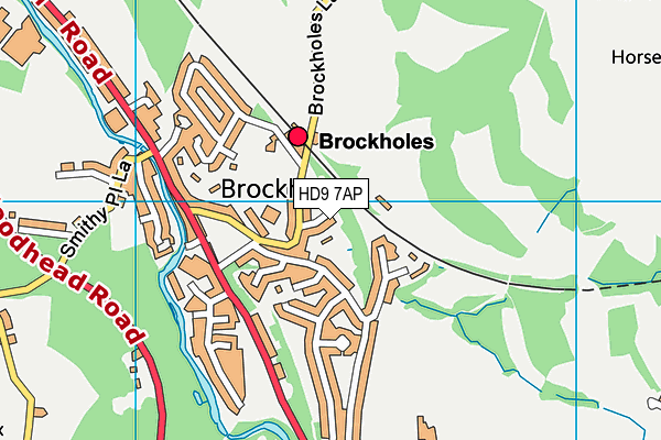 HD9 7AP map - OS VectorMap District (Ordnance Survey) HD9 7AP map - OS VectorMap District (Ordnance Survey)