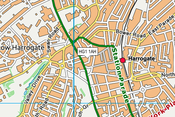 HG1 1AH map - OS VectorMap District (Ordnance Survey) HG1 1AH map - OS VectorMap District (Ordnance Survey)