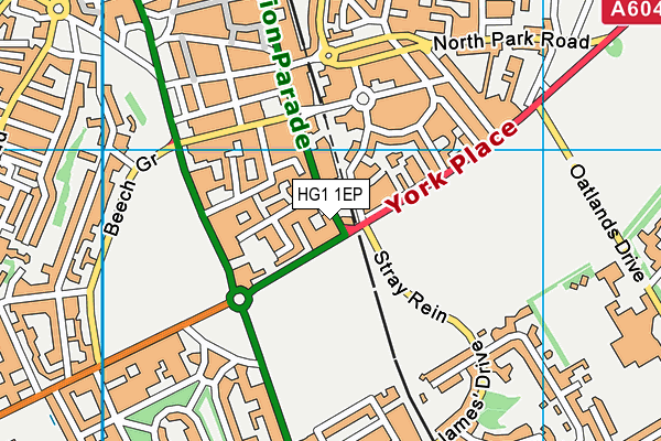 HG1 1EP map - OS VectorMap District (Ordnance Survey) HG1 1EP map - OS VectorMap District (Ordnance Survey)