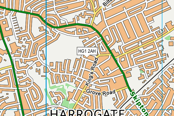 HG1 2AH map - OS VectorMap District (Ordnance Survey) HG1 2AH map - OS VectorMap District (Ordnance Survey)