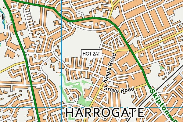 HG1 2AT map - OS VectorMap District (Ordnance Survey) HG1 2AT map - OS VectorMap District (Ordnance Survey)