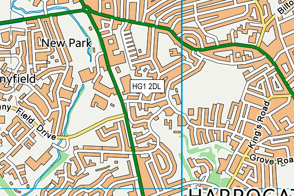 HG1 2DL map - OS VectorMap District (Ordnance Survey) HG1 2DL map - OS VectorMap District (Ordnance Survey)