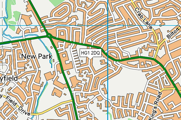 HG1 2DQ map - OS VectorMap District (Ordnance Survey) HG1 2DQ map - OS VectorMap District (Ordnance Survey)