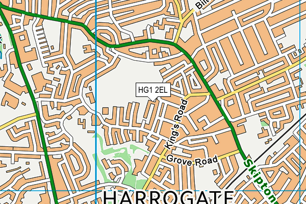 HG1 2EL map - OS VectorMap District (Ordnance Survey) HG1 2EL map - OS VectorMap District (Ordnance Survey)