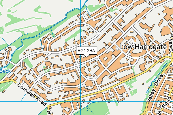 HG1 2HA map - OS VectorMap District (Ordnance Survey) HG1 2HA map - OS VectorMap District (Ordnance Survey)