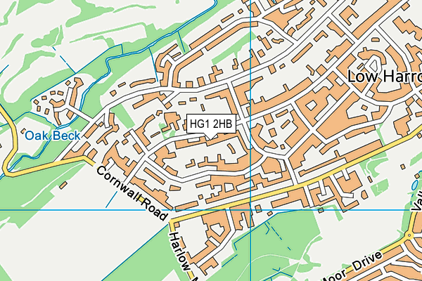 HG1 2HB map - OS VectorMap District (Ordnance Survey) HG1 2HB map - OS VectorMap District (Ordnance Survey)
