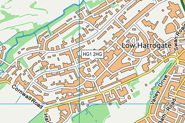 HG1 2HG map - OS VectorMap District (Ordnance Survey) HG1 2HG map - OS VectorMap District (Ordnance Survey)