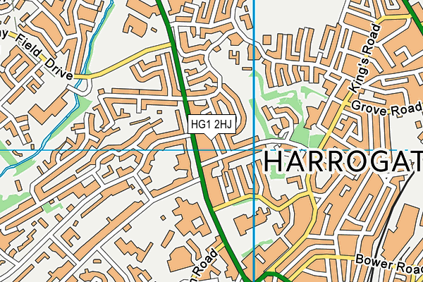 HG1 2HJ map - OS VectorMap District (Ordnance Survey) HG1 2HJ map - OS VectorMap District (Ordnance Survey)
