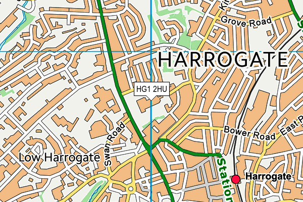 HG1 2HU map - OS VectorMap District (Ordnance Survey) HG1 2HU map - OS VectorMap District (Ordnance Survey)